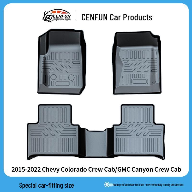 

Всепогодные коврики TPE для Chevy Colorado/GMC Canyon с двойной кабиной 2015-2022 TPE Floor Mats