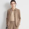Women's 100% Cashmere Polo Neck Sweater - Loose Long Sleeve Knit Cardigan for Autumn and Winter