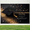 Graduate Themed Banner Customized Student Outdoor Garden Party Decorations Provided Portrait Photography Background Studio Props