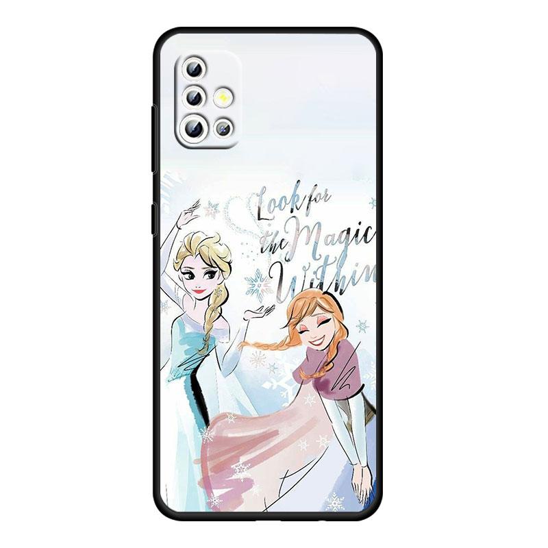 

Мультфильм принцесса для Samsung Galaxy A73 A54 A52S A72 A71 A52 A51 A22 A32 A21S 4G 5G силиконовый мягкий черный чехол для телефона Samsung A53 5G