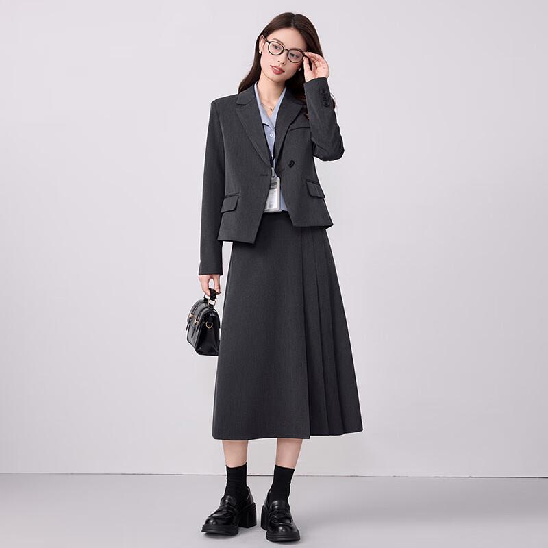 Women's Elegant Two-Piece Short Suit & Skirt Set