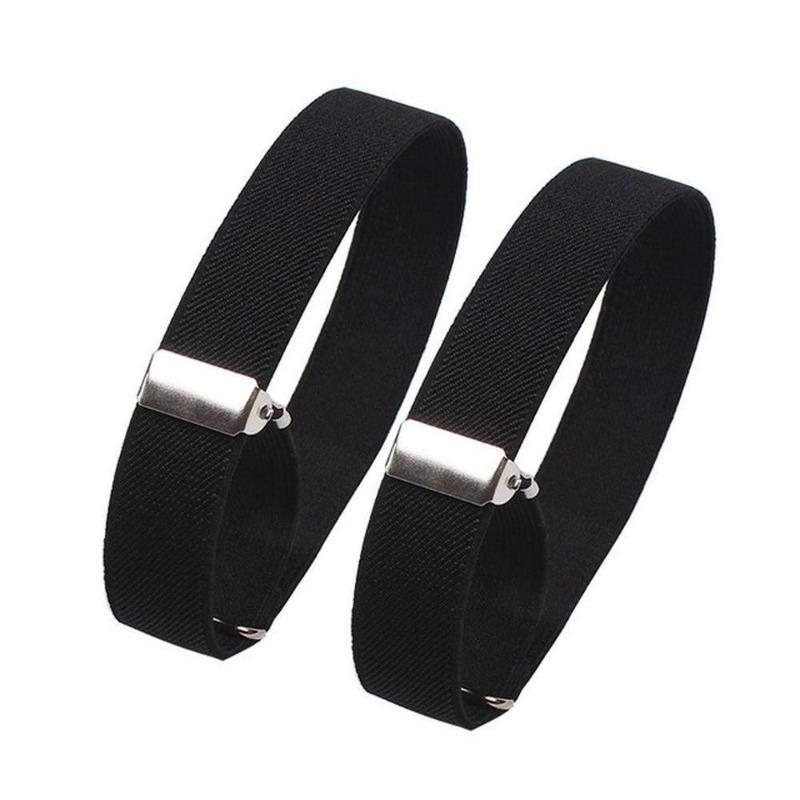 2 Paia Bracciali Elastici Regolabili Porta Maniche Camicia Polsini per Festa Matrimonio Accessori Abbigliamento Uomo Moda