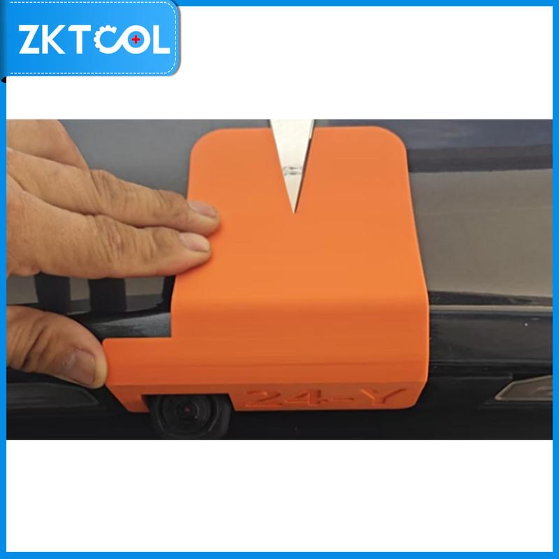 3pcs set of front hood front trunk badge logo alignment template tool for Tesla Model Y Juniper 2024 car logo positioning tool