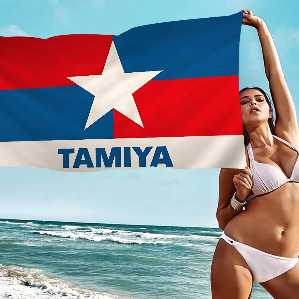 T-Tamiya Logo Bath Towel Microfiber Soft Water Absorbing Breathable For Girl Kids Decorative Cartoon Beach Towel