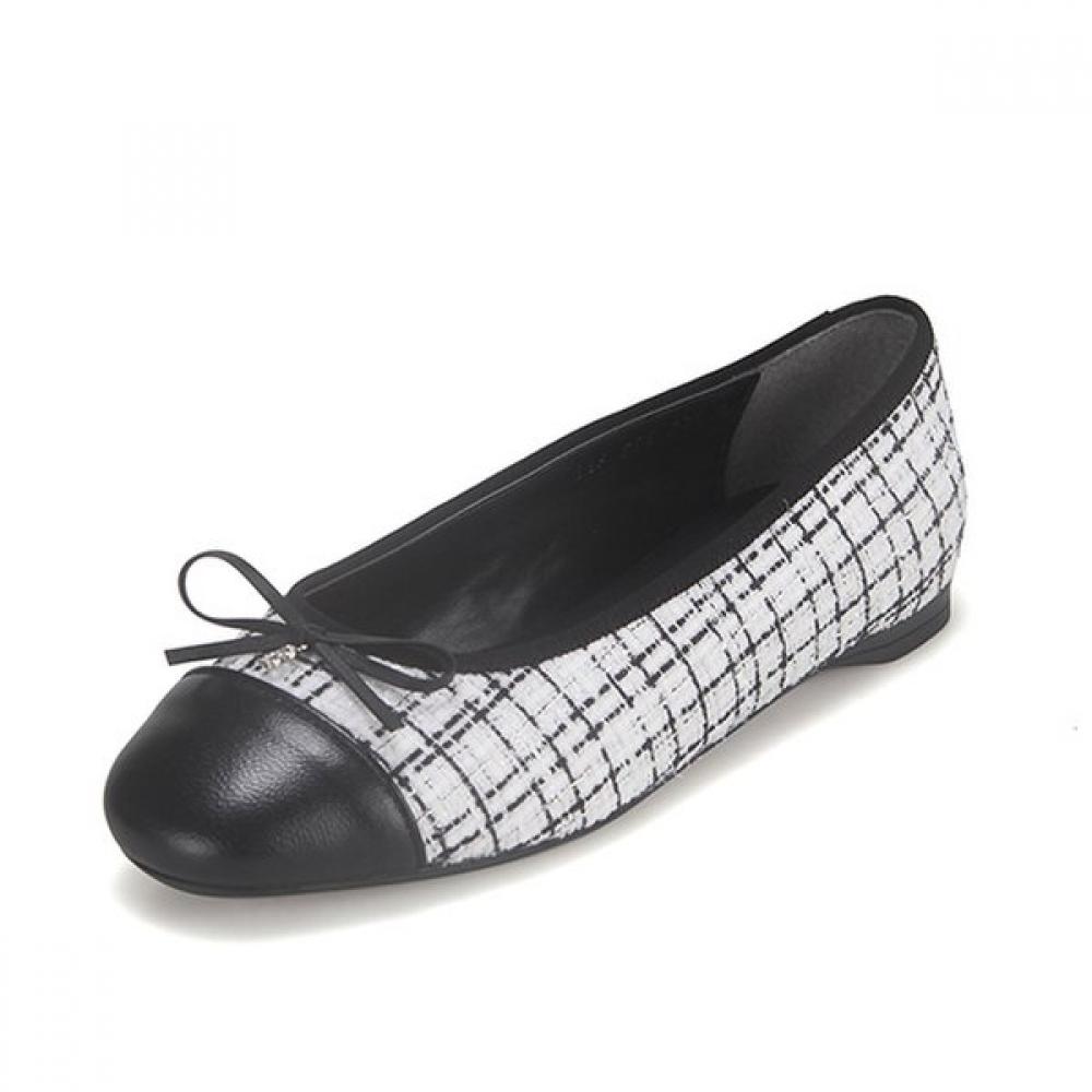 Barbara Lambskin Color Block 1cm Flat Bbf506wt 250mm