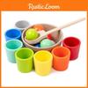 Wooden Baby Bead And Ball Color Matching Toy For Early Childhood Learning