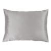 "Silk" Pillowcase, Mulberry Silk, Pure Cotton - Silk Silver - 50 X 70 Cm