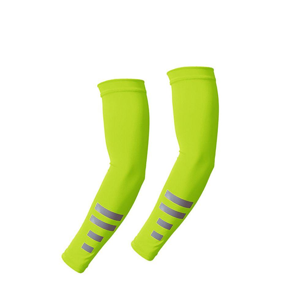 

Spandex/Lycra Reflective Arm Warmers Fluorescent UV Protection Arm Covers Ice Silk Sleeves Outdoor жёлтый