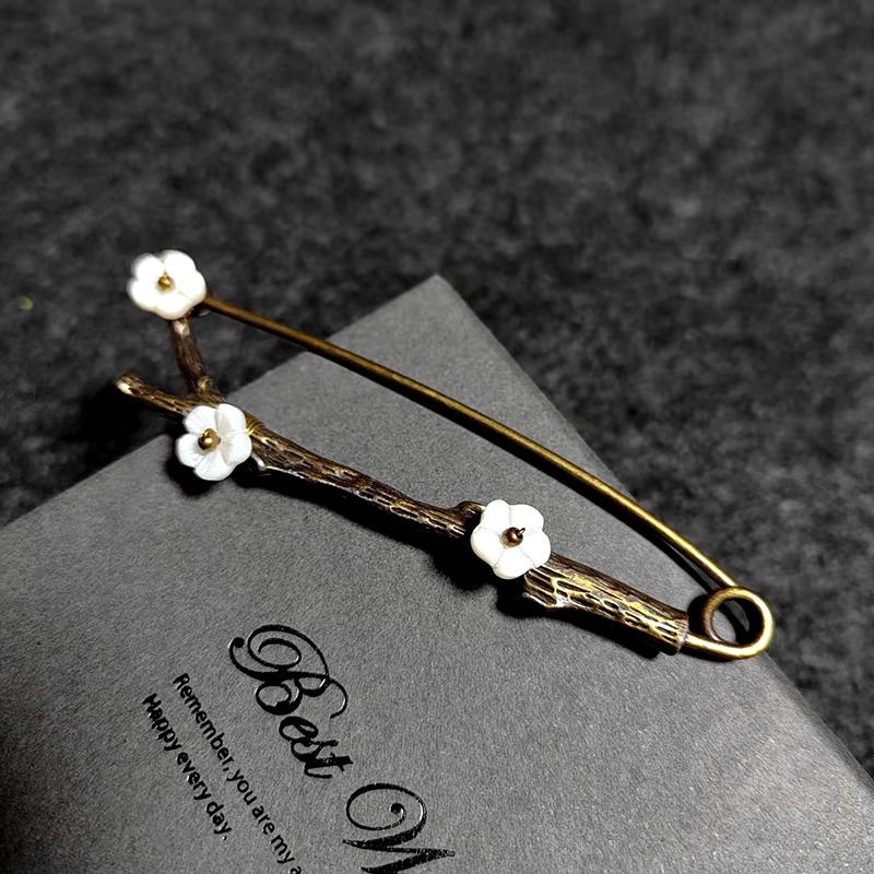 Blommeblomst Store Pins Til Tøj Metal Sikkerhedsnåle Jeans Kjole Tørklæde Justerbare Pins