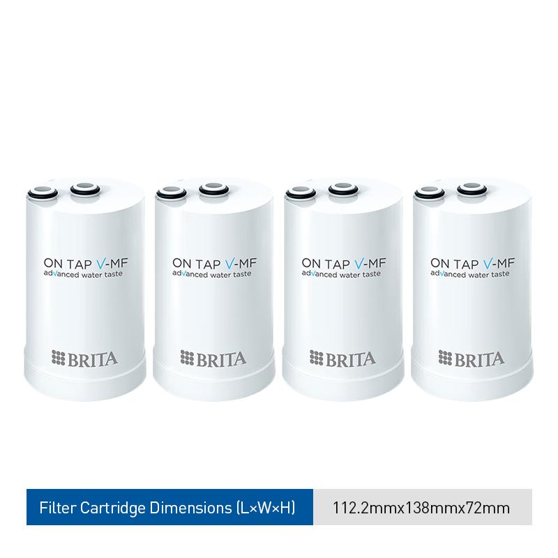 

Brita On Tap HF Composite Filter Cartridge ON TAP 5-Stage Filter Cartridge Water Filtration Capacity: 600 L 4P