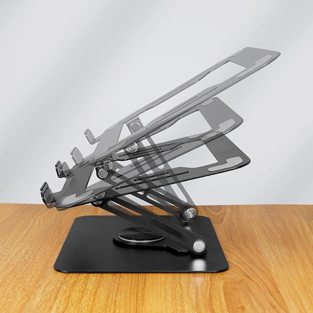 Etsumi PC-Ständer, klappbar, 360 Grad drehbar, PC-Ständer, weiß, bis zu [unterstützt 15,6 Zoll] VE-2482