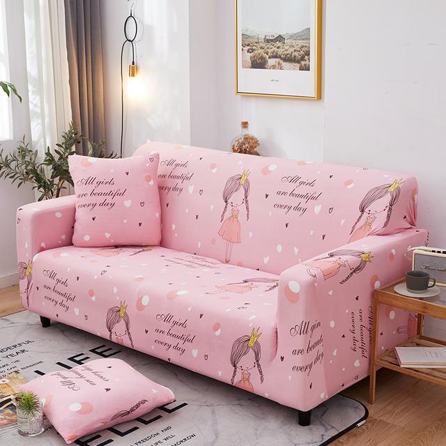 Elastic Sofa Cover For Living Room Non -Slip Stretch Couch Slipcover Couch Cover Sofa Cover Floral Universal Spandex Case for Home