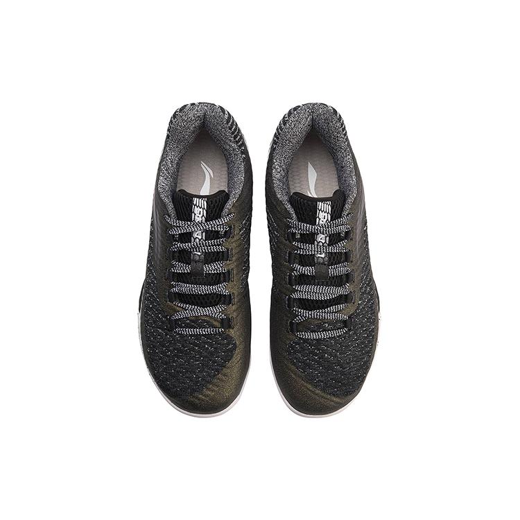 Li Ning Avant Garde Cushioning Rebound Low-Top-Laufschuhe Unisex Schwarz Grün AYAN011-2