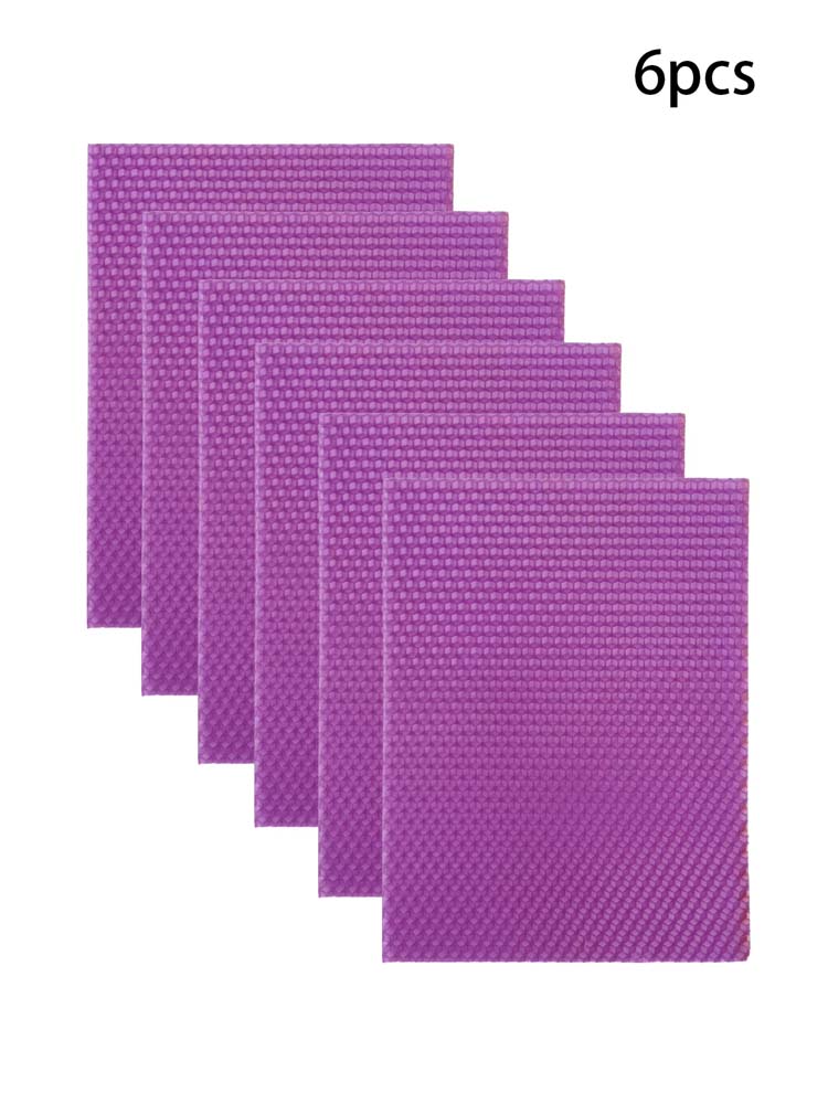 Kit 6 Fogli di Cera d'Api Colorati Rotoli per Candele Fai da Te Candele Artigianali Senza Fumo Fetta di Cera a Nido d'Ape Materiale per Attività Genitore-Figlio