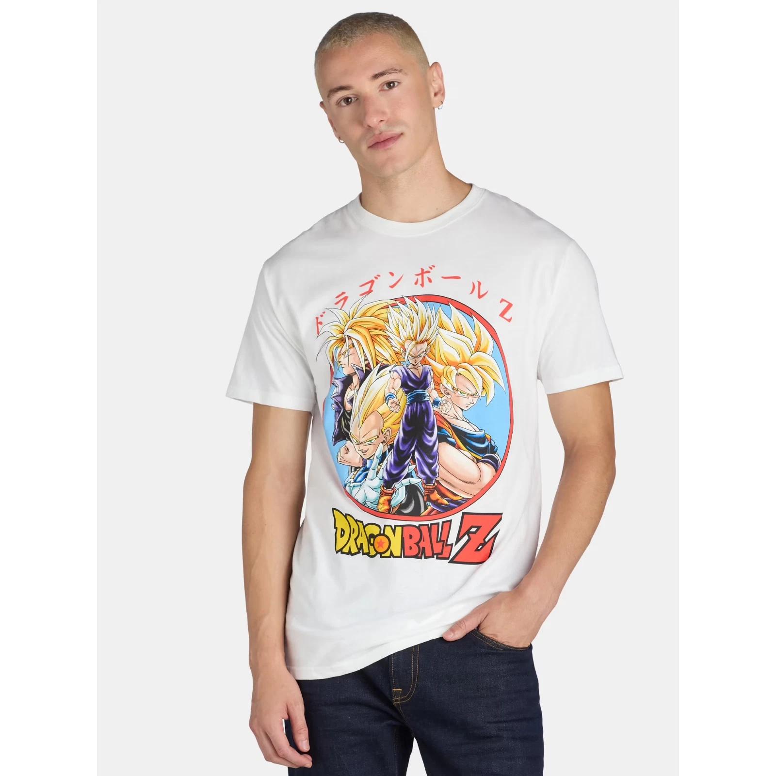 

Dragon Ball Z Goku Vegeta Future Trunks Mens White Shirt New XL S