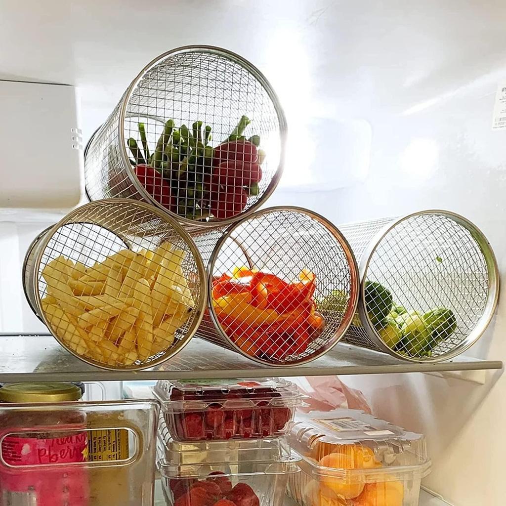 Stainless Steel 304 BBQ Mesh Basket Cage for Outdoor Grilling