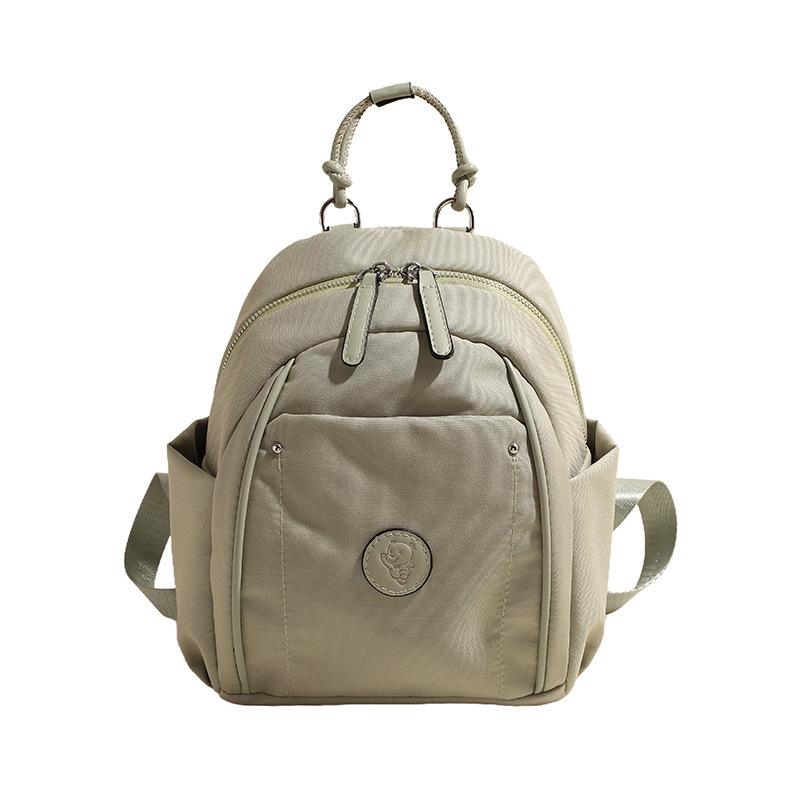 

Повседневная сумка из нейлоновой ткани Lazy Wind, женская сумка 2024 года, новый простой и универсальный рюкзак, дорожная сумка для поездок на работу зелёный