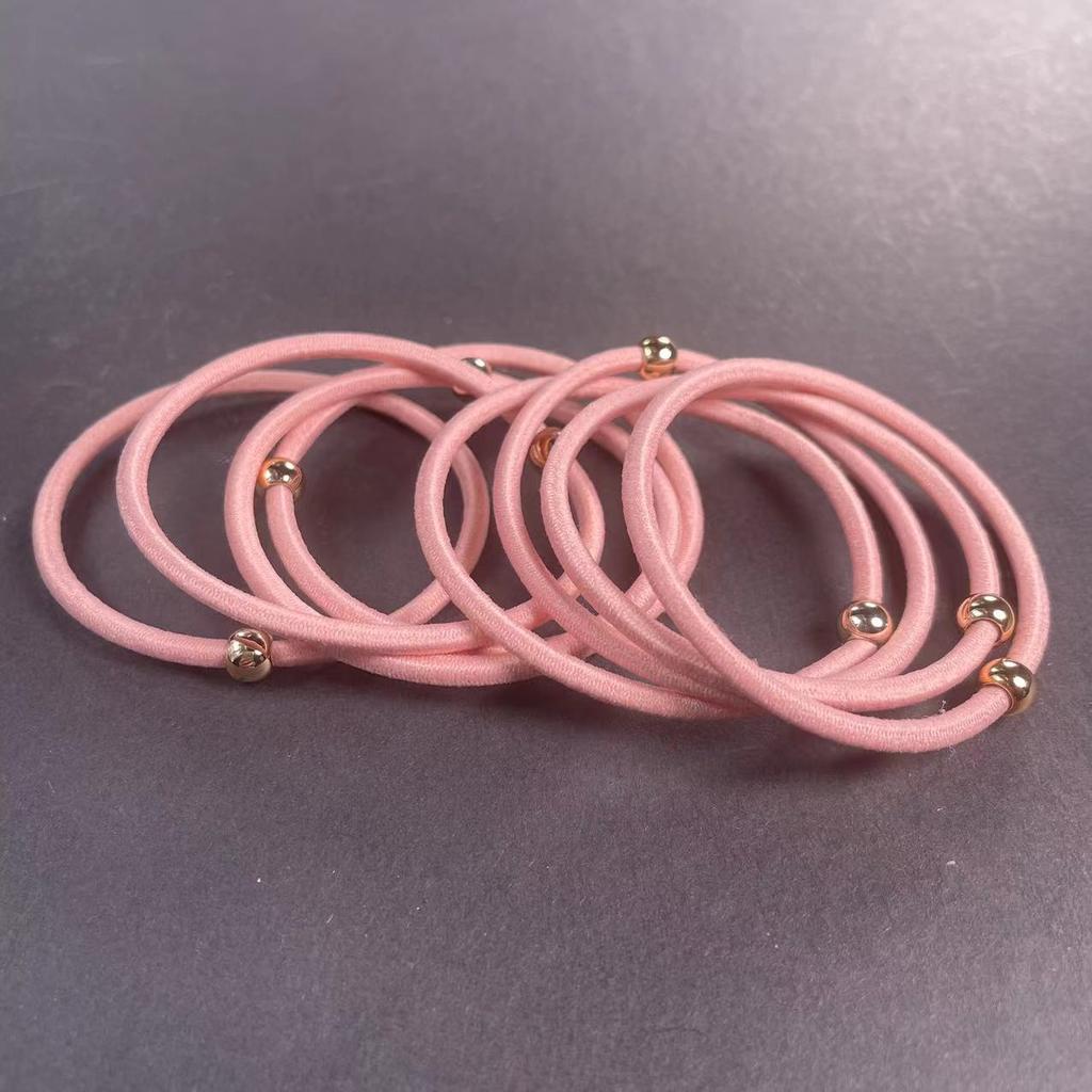 10PCS Girls Elastic Hair Rubber Bands Headbands Metallic Women Ponytail Hairpin Hair Accessories Headband