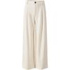 Giovanni Valentino Women's Brushed Warm Wide-Leg Straight Trousers