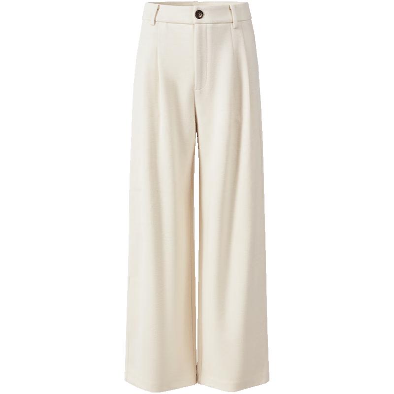 GIOVANNI VALENTINO Women's Brushed Wide-Leg Straight Trousers