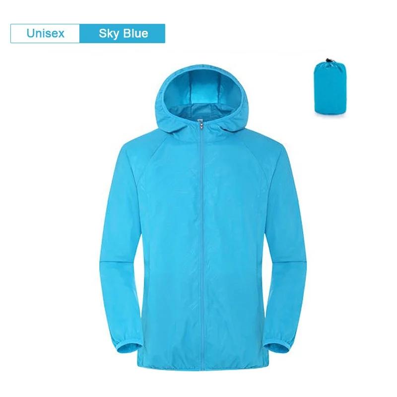 Camping Rain Coat Men Women Windbreaker Women Men's Waterproof Jacket Sun Protect Clothing Fishing Rain Wind Breaker Jacket Men
