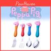 Peppa Pig Children's Cutlery Set Adorable Short Handle Forks And Spoons In Gift Box