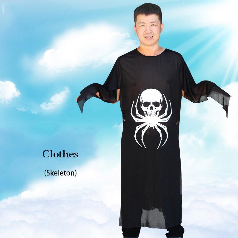 Premium Quality Halloween Costume Masquerade With Human Skeleton Ghost And Devil Mask