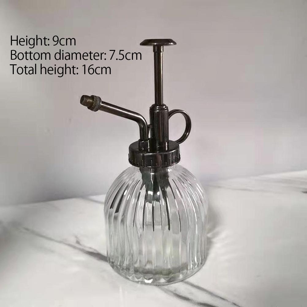 Retro Glass Plant Mister Spray Bottle with Plastic Top Pump Watering Glass Spray Bottle Plant Mister Watering Garden Tool