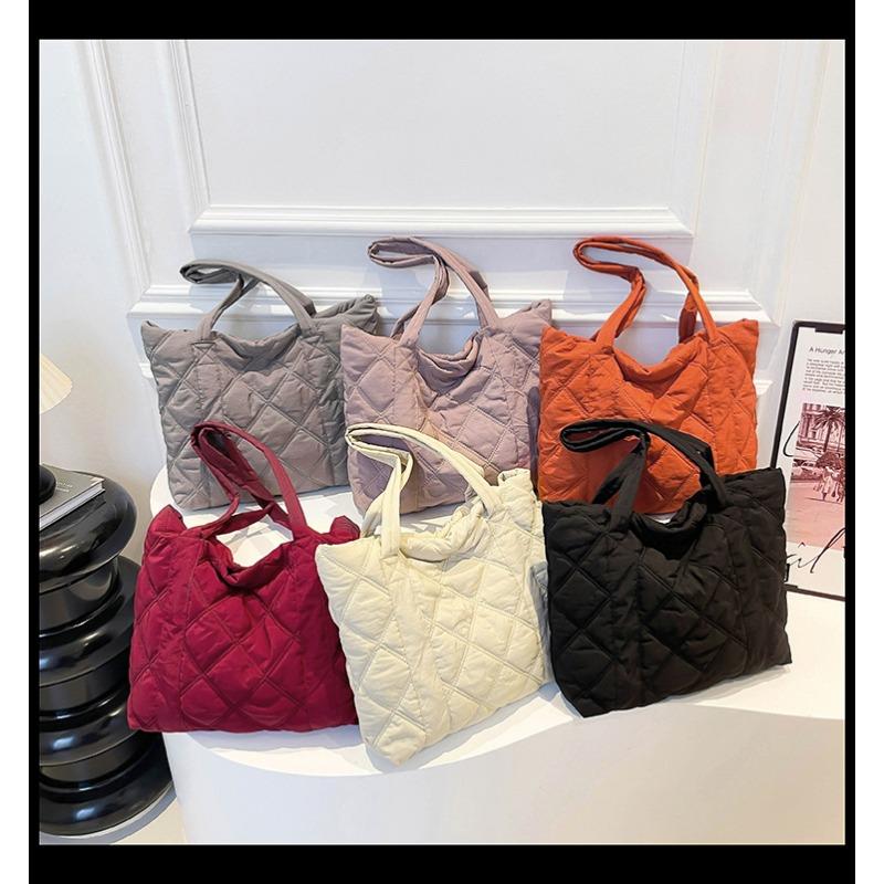 Ladies' Large Capacity Casual Nylon Cloth Shoulder Bag, Minimalist Bag