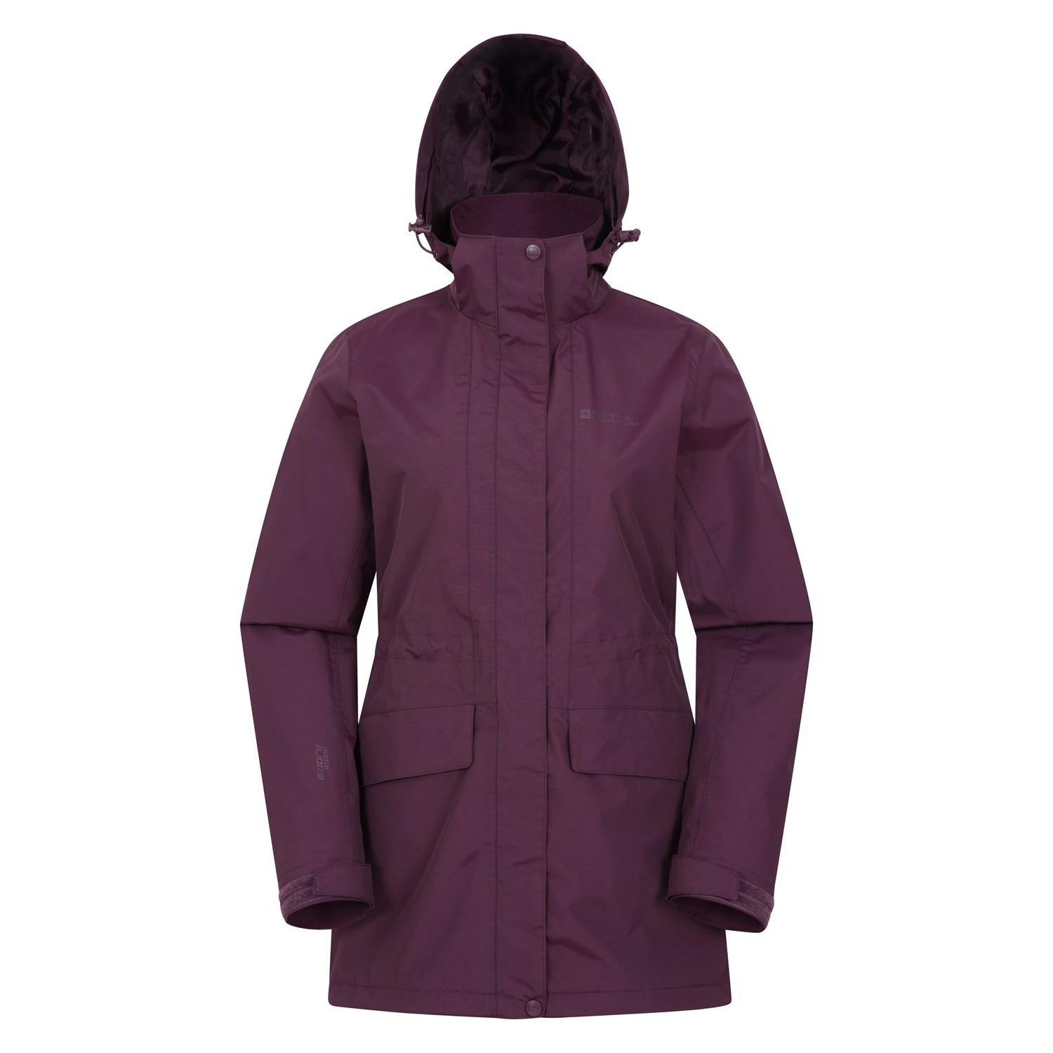Mountain Warehouse Womens/Ladies Glacial Extreme Waterproof Jacket 8 UK bordeaux