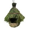 Unique Birdhouse Comfortable Birdhouse Hand-woven Natural Grass Hummingbird House For Garden Outdoor Decoration Window Hideaway