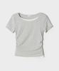Seupao Layered Shirred Short Sleeve Tee (Re)_Sprwg37G30