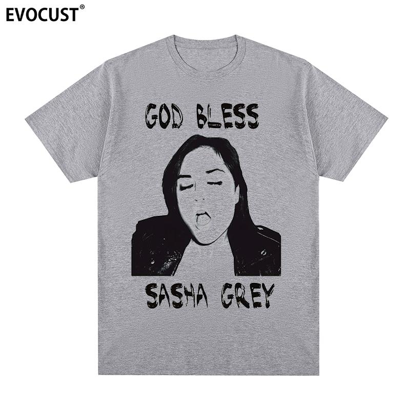 Sasha Grey God Bless tričko Retro Grafické Kawaii Bavlna Pánské tričko Nové TEE TRIČKO Dámské topy