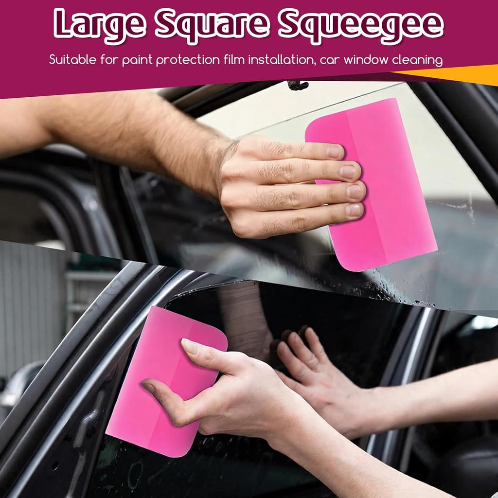 7 in 1 PPF Squeegee Kit, Anti-Scratch Rubber Soft TPU Squeegee, Small Tint Scraper for Paint Protection Film Installation Vinyl Wrap and Window Tint