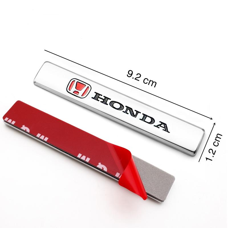 Hbdf4 Car Leaf Metal Stickers Auto Decoration Accessories For Honda Civic Accord Fit Jazz Pilot CRV Odyssey Passport City Shuttle HRV
