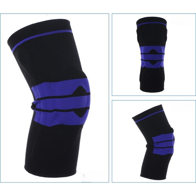 Sports Knee Pads, New Silicone Spring Knitted Knee Pads, Running Basketball, Mountaineering Manufacturer Wholesale Sports Protective Equipment