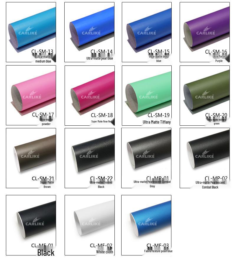 Matte Car Color Change Film & Interior Console Sticker - Personalized Full Body Modification Kit