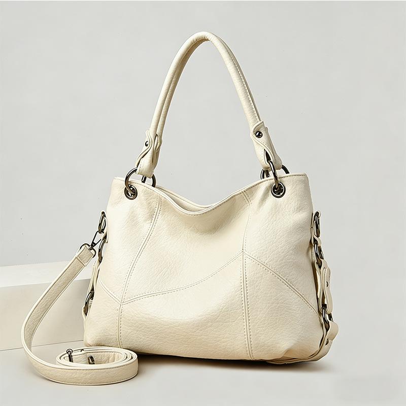 Tote Bag, New Large Capacity Shoulder Bag, Fashionable and Simple Soft Leather Commuting Bag, Women's Handbag