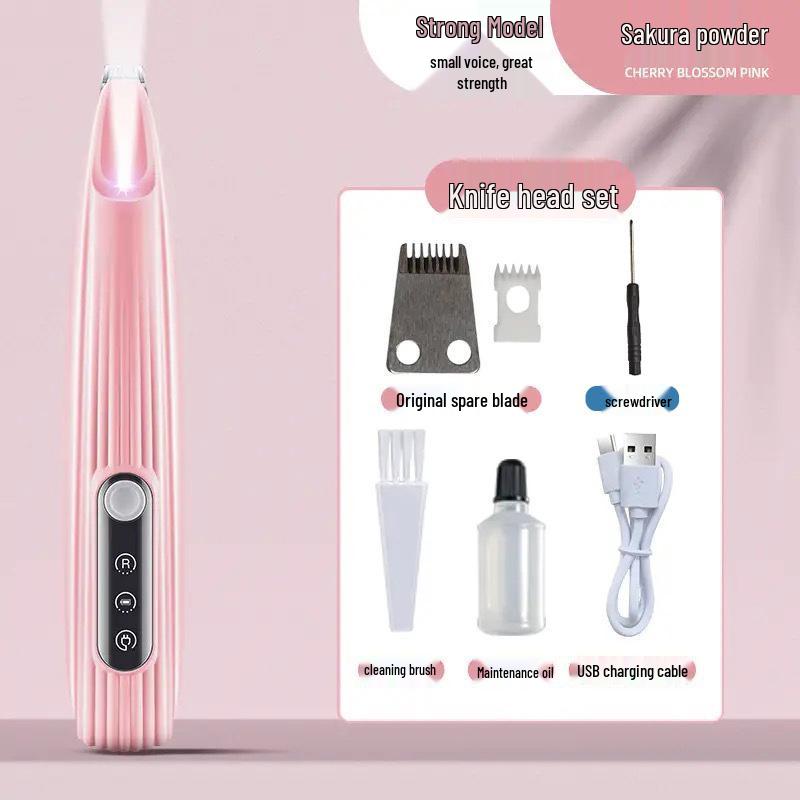 Pet Paw Trimmer: Waterproof Electric Clipper with LED for Cats & Dogs