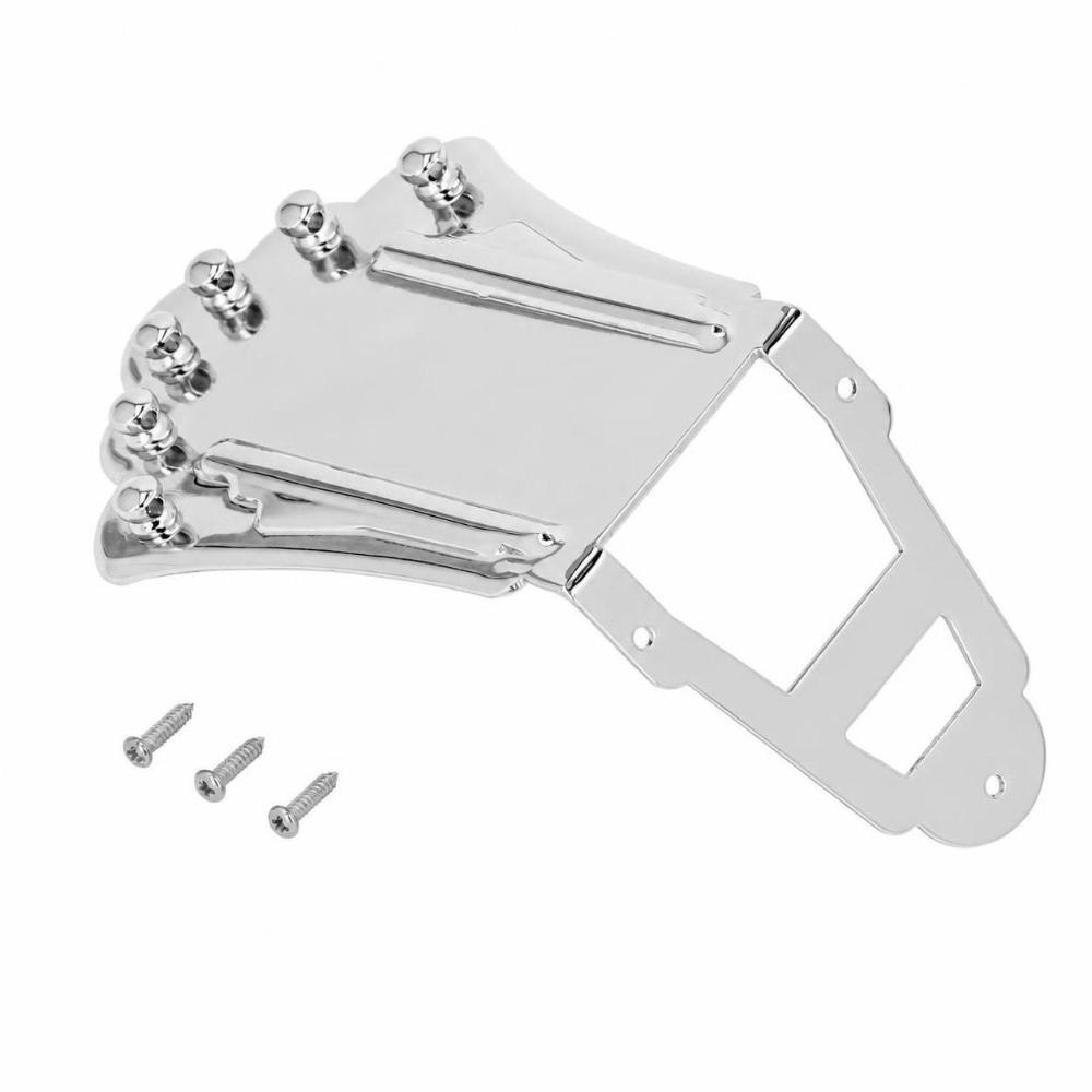 Silver Guitar Tailpiece Metal Replacement Tailpiece Guitar Part Replacement