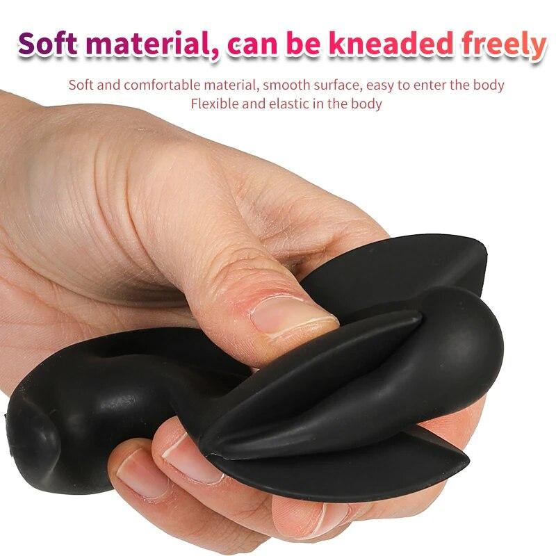 Silicone Inflatable Anal Plug Adult Sex Toy Masturbator Fisting Gay 18+