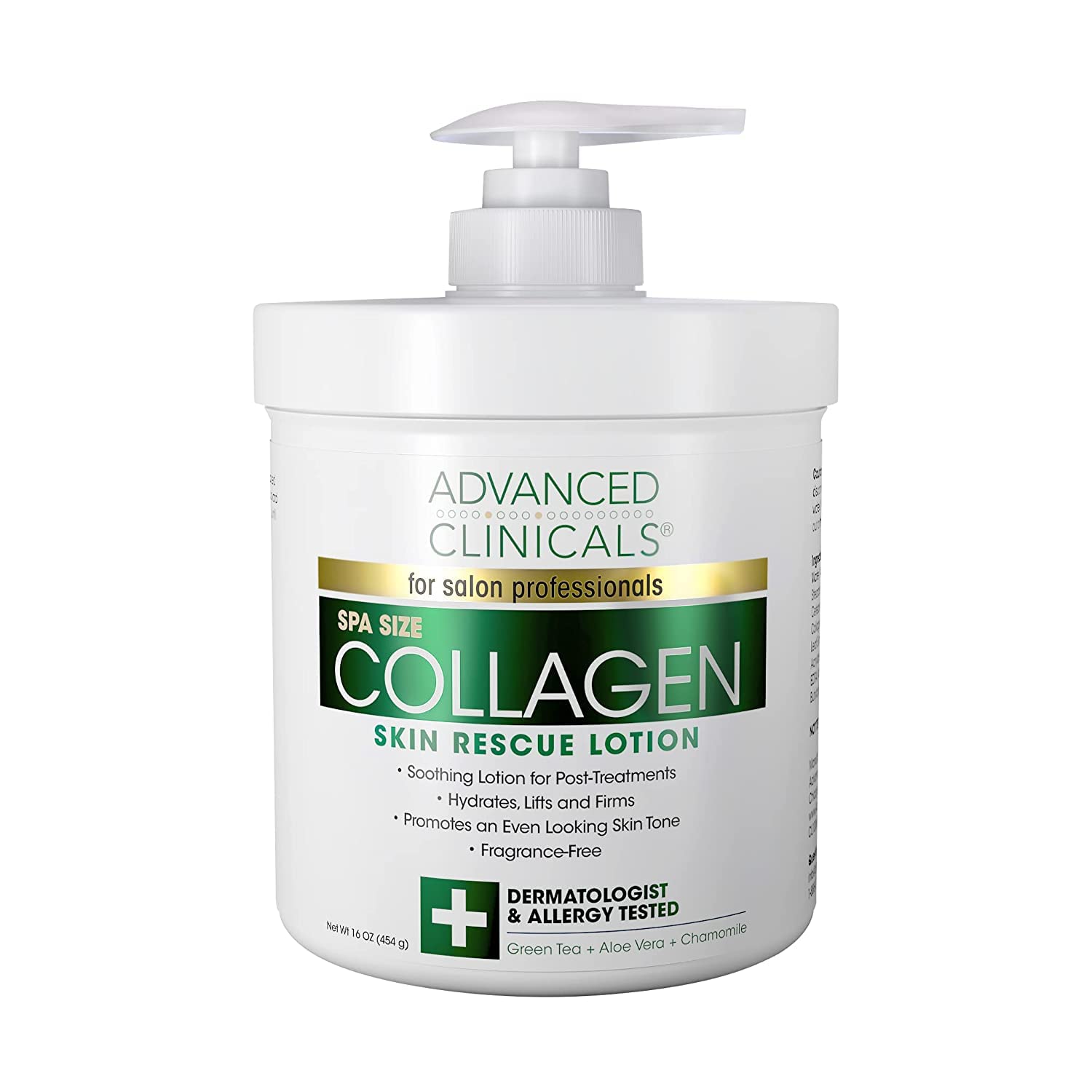 

Advanced Skin Rescue 16 унций Clinicals, коллаген, лосьон, без запаха, (454 г)