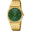 Casio Standard Analog Quartz Men's Watch MTP-B146G-3AV Gold x Green