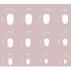Cat Eye Grey Press-on Nail with Glitter Smooth Edge Resin Reusable Artificial Nail for Lady Beauty Nail Makeup