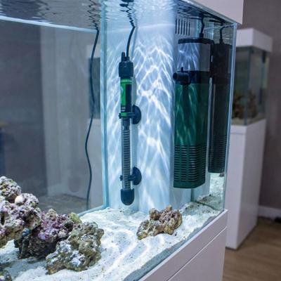 25W-300W Aquarium Submersible Heater Adjustable Temperature Low Water Level Fish Tank Heating Rod with Sucker