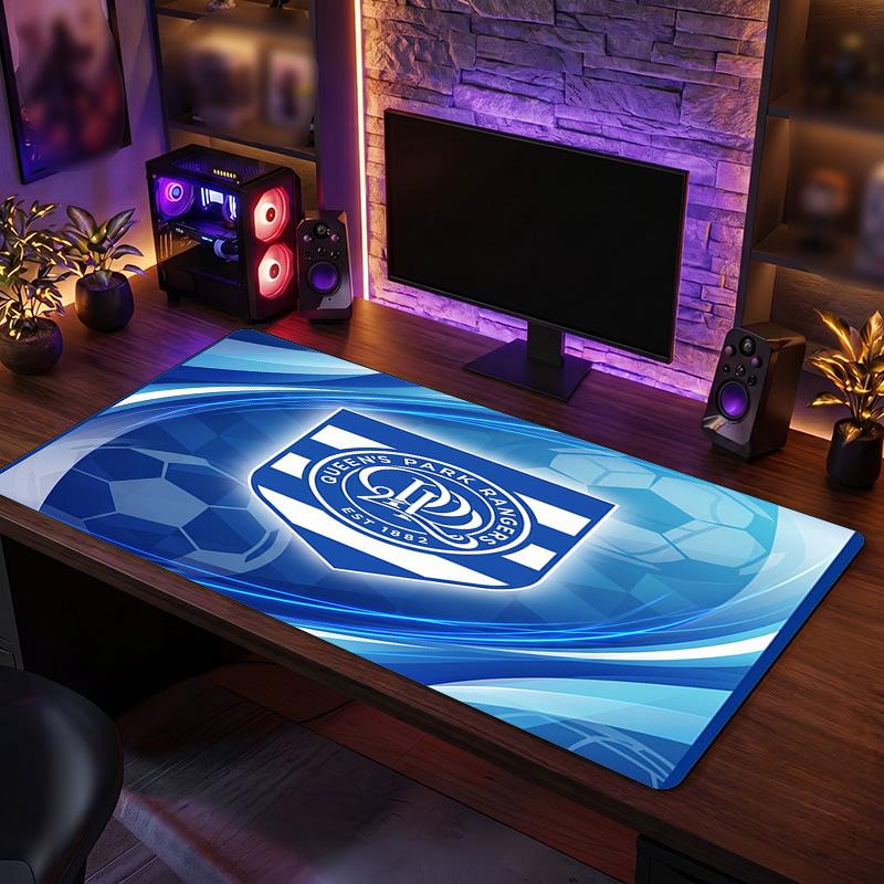 Queens Park Rangers Football Print Large Mouse Pad, Anti-Slip Extended Gaming Desk Mat for Office Home