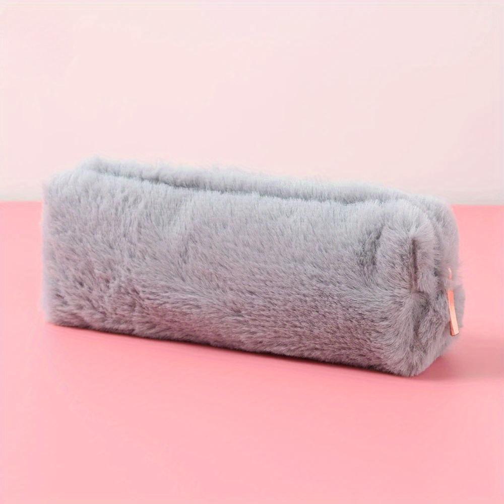 Kawaii Pencil Case Plush Pencil Bag Girl School Kit Stationery Large Capacity Pencil Case Pen Box Cosmetic Pouch Storage Bag