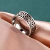 Old Style Retro Viking Rings Vintage Black Norse Runes Jewelry Celtics Knot Ring for Women Men Unique Gift