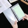 20 Pcs A6 Zipless Cash Envelopes, Frosted PP Binder Pockets 6 Ring Planner Erts Clear Sheet Protectors Budget Envelopes Organizer Accessories for 6