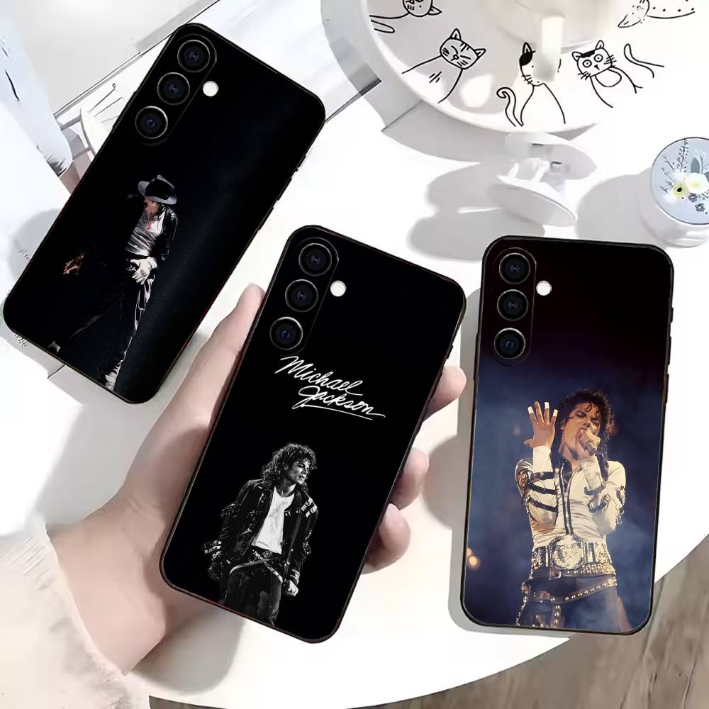 Singer M-Michael jackson Phone Case For Samsung Galaxy A73,A72,A71,A70,A53,A52,A51,Soft Silicone Black Cover